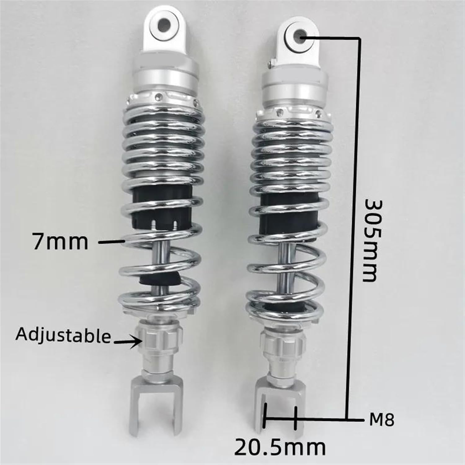 Amortisseur Réglable pour Moto pour, 305mm, 320mm, 335mm, 350mm, 400mm Moto