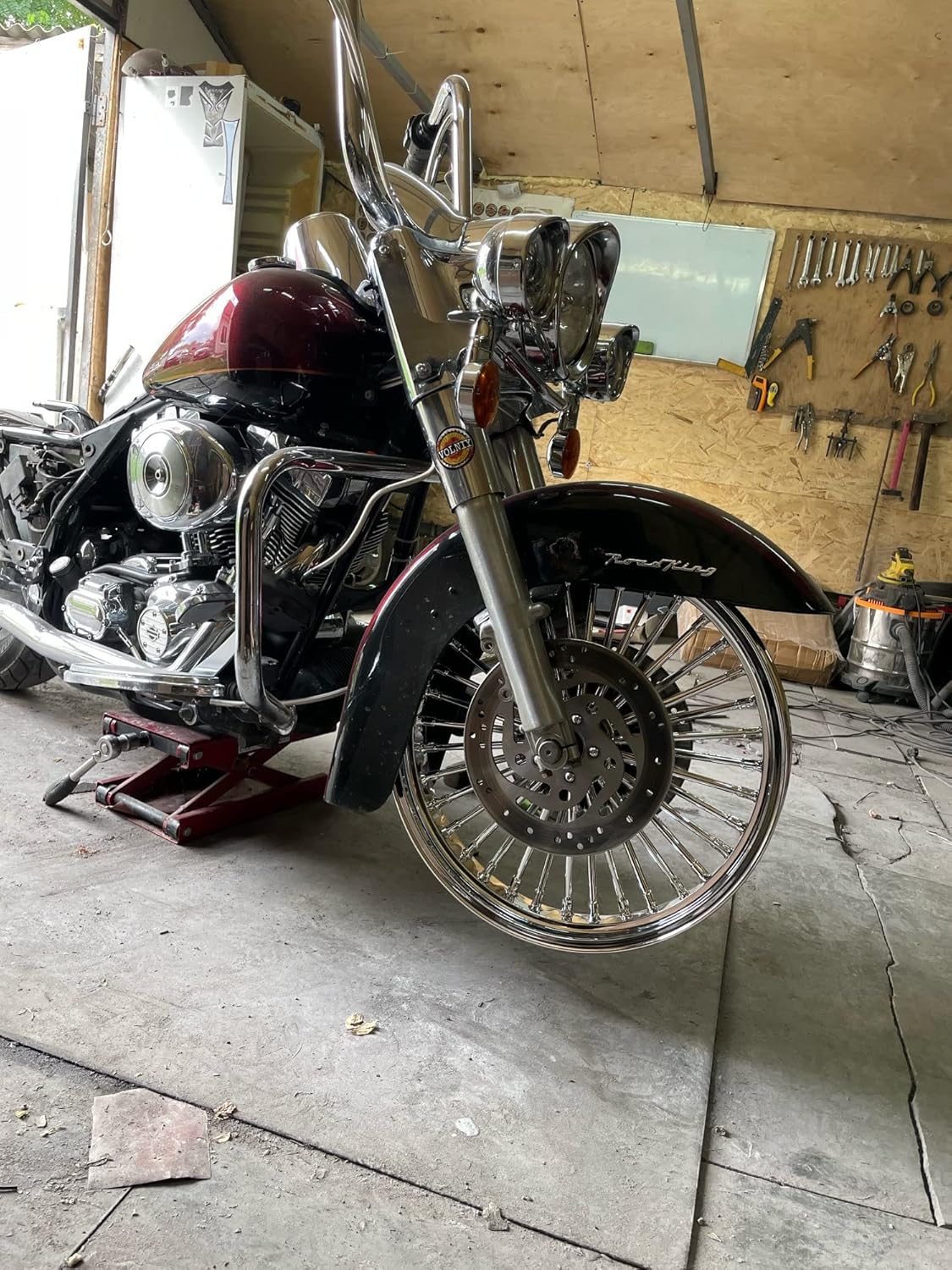 Jante Avant Fat Spoke 21" x 3,5" pour Harley Touring 2009-2023 Road King Street Glide Road Electra Ultra Classic Limited avec Roulement ABS 25 mm